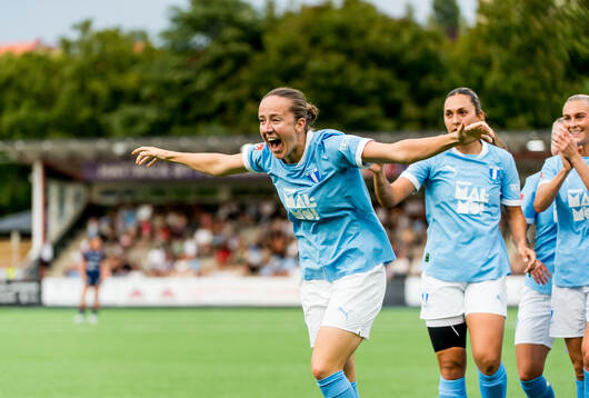 Malmö FFs Anna Plantin jublar