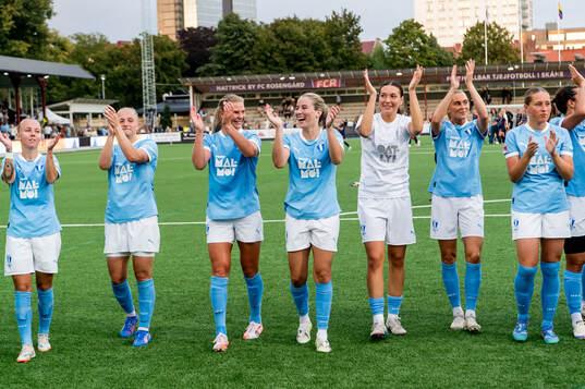Malmö FFs spelare jublar