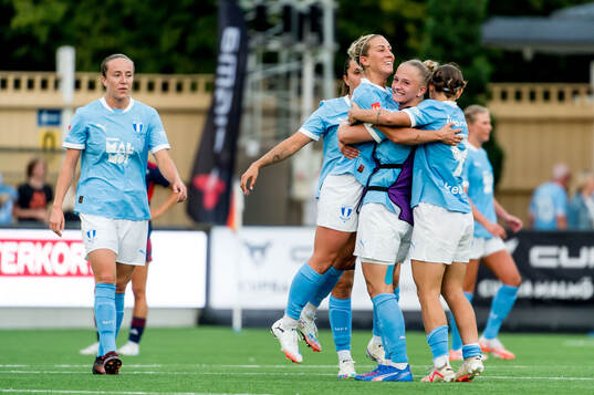 Malmö FFs spelare jublar