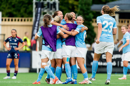 Malmö FFs spelare jublar