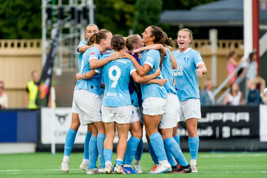 Malmö FFs spelare jublar