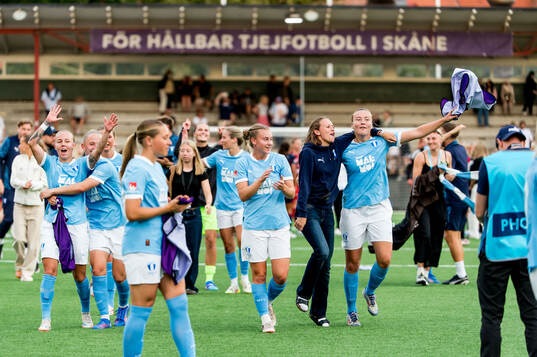Malmö FFs spelare jublar