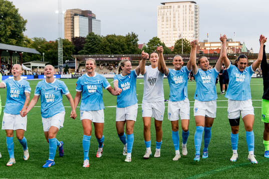 Malmö FFs spelare jublar