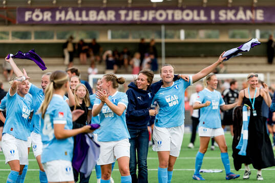 Malmö FFs spelare jublar