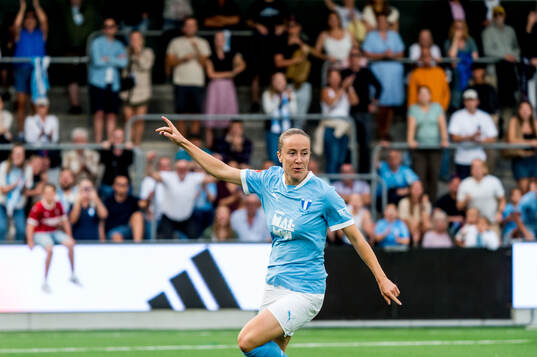 Malmö FFs Anna Plantin jublar