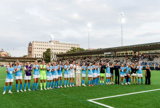 Malmö FFs spelare jublar