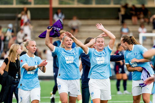 Malmö FFs spelare jublar