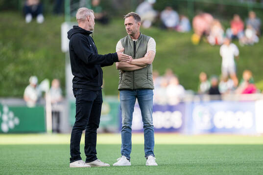 Alingsås tränare Per-Olov Häggström och Hammarbys