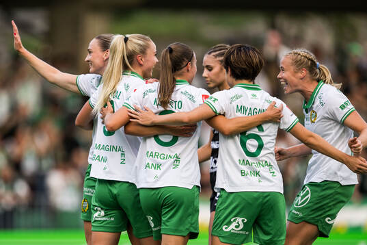 Hammarbys Anna Jøsendal jublar