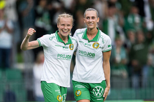 Hammarbys Julie Blakstad jublar
