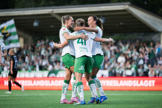 Hammarbys Ellen Wangerheim, Julie Blakstad och Athinna