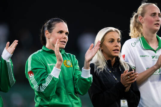 Hammarbys Simone Boye Sørensen jublar