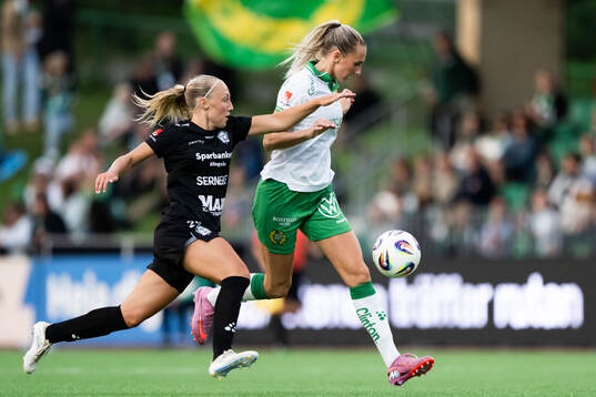 Alingsås Saga Fredgren och Hammarbys Ellen Wangerheim