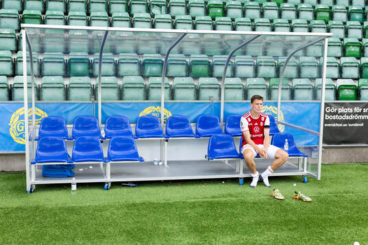 Sandvikens IFs Daniel Söderberg deppar