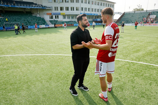 GIF Sundsvalls huvudtränare Erol Ates och Sandvikens IFs