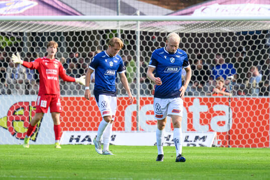 Halmstads Ludvig Arvidsson och André Boman deppar