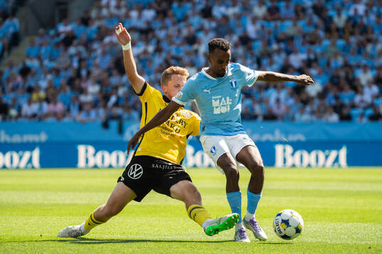 Mjällbys Ludwig Malachowski Thorell och Malmö FFs Taha Ali