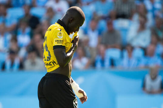 Mjällbys Abdoulie Manneh deppar