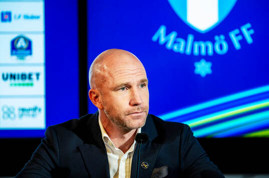 Malmö FFs huvudtränare Henrik Rydström på en