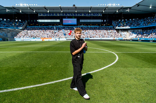 Malmö FFs Hugo Bolin hyllas för 100 matcher