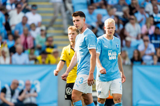 Malmö FFs Lasse Berg Johnsen och Otto Rosengren deppar