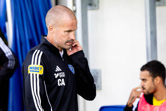 Falkenbergs tränare Christoffer Andersson