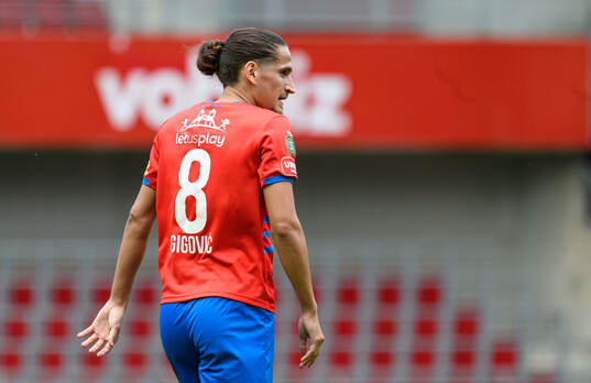 Helsingborgs Ervin Gigovic deppar