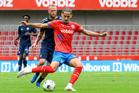Utsiktens Alexander Faltsetas och Helsingborgs Ervin Gigovic