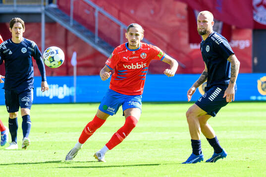 Helsingborgs Ervin Gigovic och Utsiktens Alexander Faltsetas