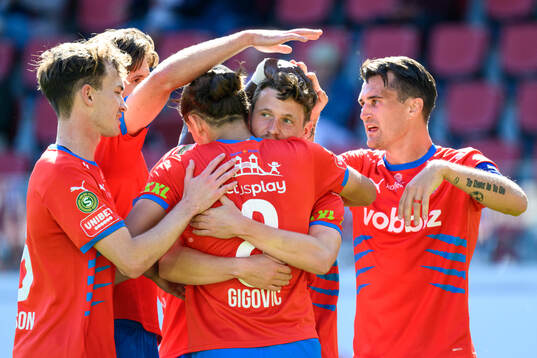 Helsingborgs Max Svensson jublar