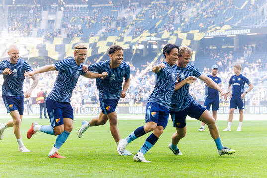 Djurgårdens Tobias Gulliksen, Mikael Anderson, Keita