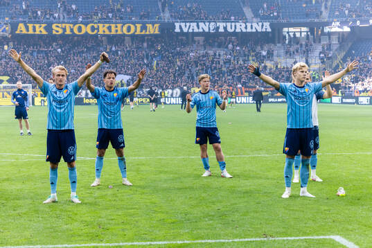 Djurgårdens Oskar Fallenius, Mikael Anderson, Matias