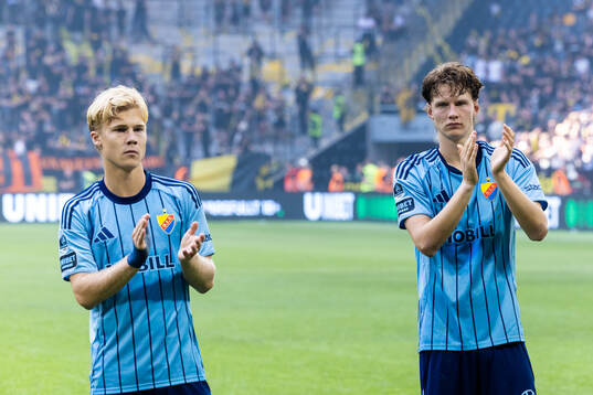 Djurgårdens Theo Bergvall och August Priske Flyger