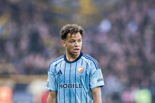 Djurgårdens Mikael Anderson  deppar