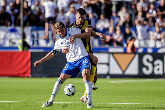 IFK Norrköpings Christoffer Nyman och Hammarbys Pavle Vagic