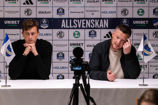 IFK Norrköpings tränare Martin Falk och Hammarbys