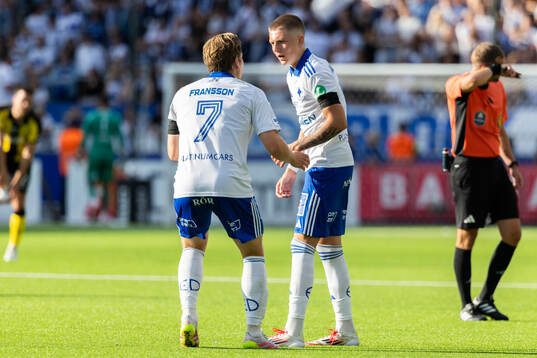 IFK Norrköpings Alexander Fransson och Jonatan Gudni