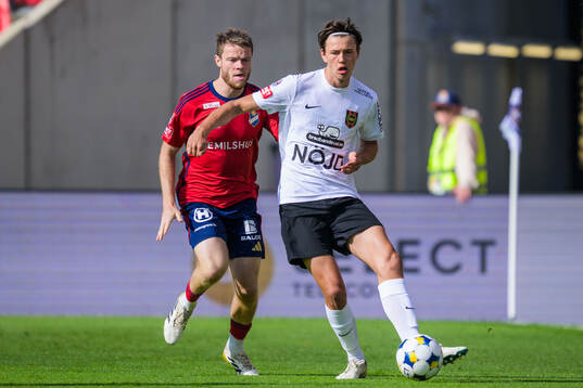 Östers Daniel Ljung och Brommapojkarnas Oskar Cotton