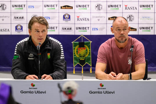 GAIS tränare Fredrik Holmberg och IFK Göteborgs