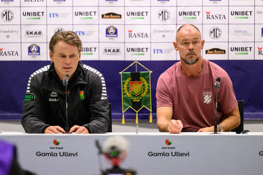 GAIS tränare Fredrik Holmberg och IFK Göteborgs
