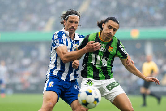 IFK Göteborgs Gustav Svensson och GAIS Amin Boudri