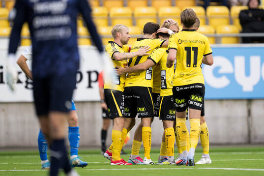 Elfsborgs Leo Östman jublar