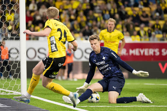 Värnamos målvakt Hugo Keto