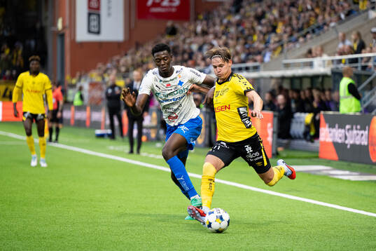 Värnamos Rufai Mohammed och Elfsborgs Taylor Silverholt