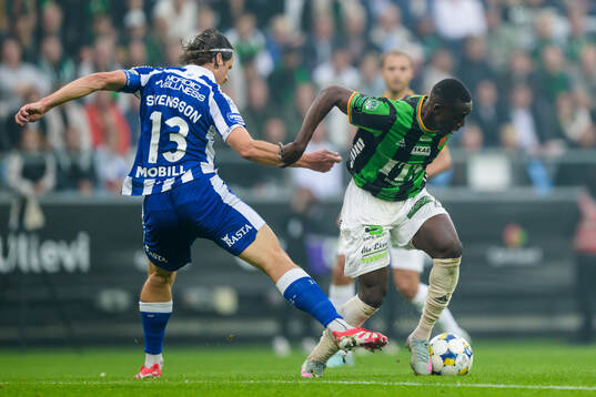 IFK Göteborgs Gustav Svensson och GAISs Ibrahim Diabate