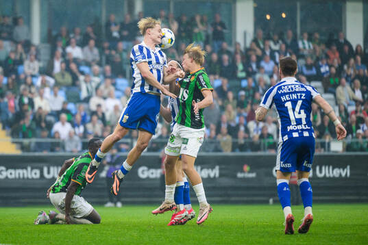 IFK Göteborgs Max Fenger och GAISs Rasmus Niklasson