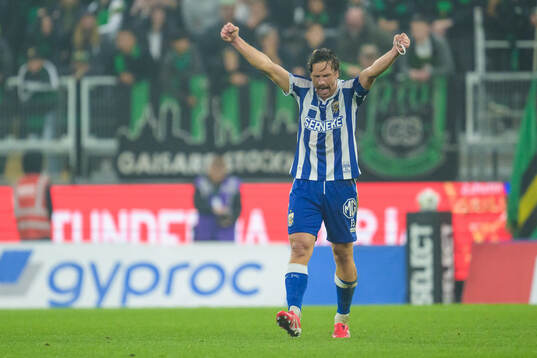 IFK Göteborgs Gustav Svensson jublar
