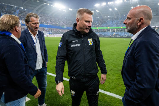 IFK Göteborgs fotbollschef Jesper Jansson, tränare Stefan