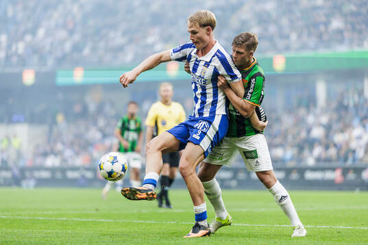 IFK Göteborgs Max Fenger och GAISs Kevin Holmén