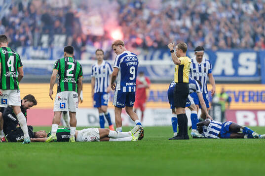 GAISs Kevin Holmén och IFK Göteborgs Saidou Alioum